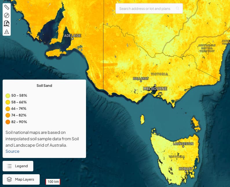 Australian Soil Classification - Soil types and distribution for property analysis
